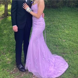 Lilac Mermaid Prom/Ball Dress